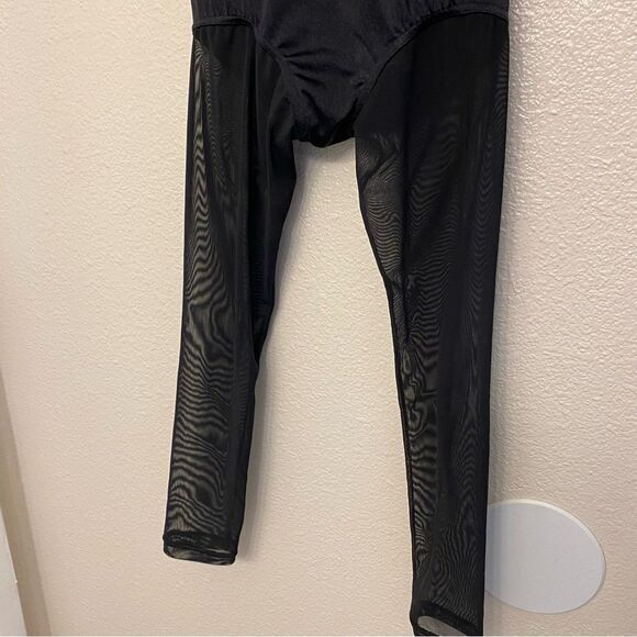 WEISSMAN Dance Costume unitard black purple Cold Hearted Snake 14693 IC - Picture 5 of 13